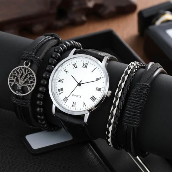 Other - Black watch and bracelet for men​​​